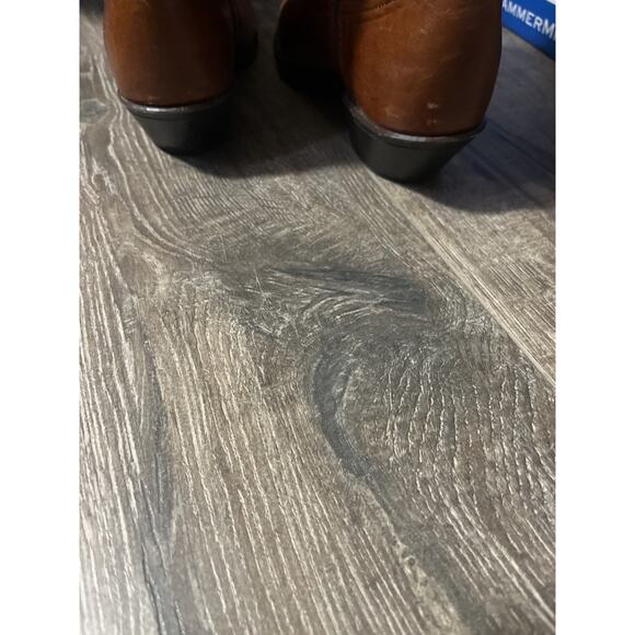 Vintage ACME Brown Leather Cowboy Western Boots Mens 9M - Picture 4 of 5